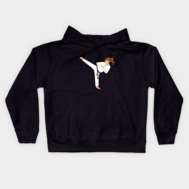 Taekwondo - Taekwondo Womens Kids Hoodie by Kudostees